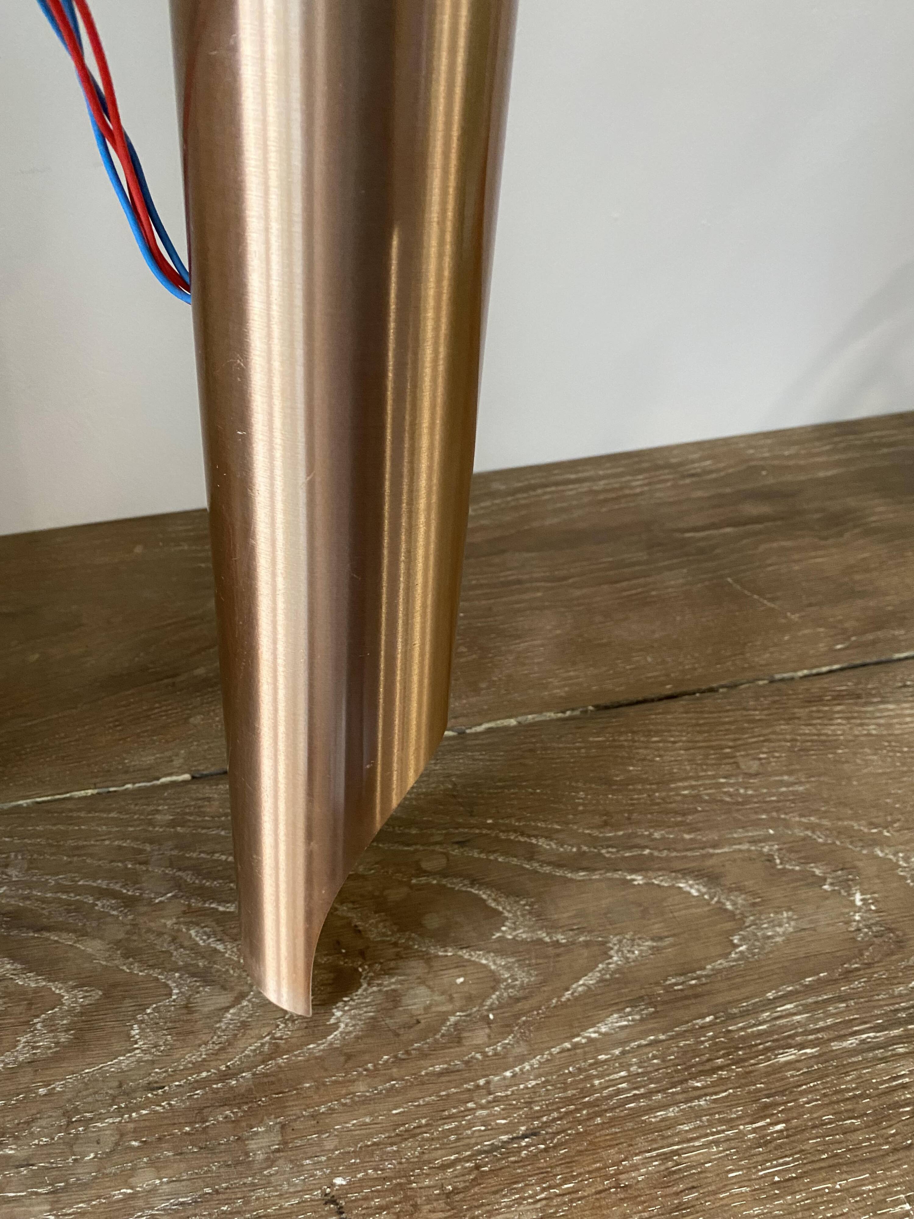 N3 Sconce Fuga XL copper / rosé wall light Raak Komulainen 1970 vintage