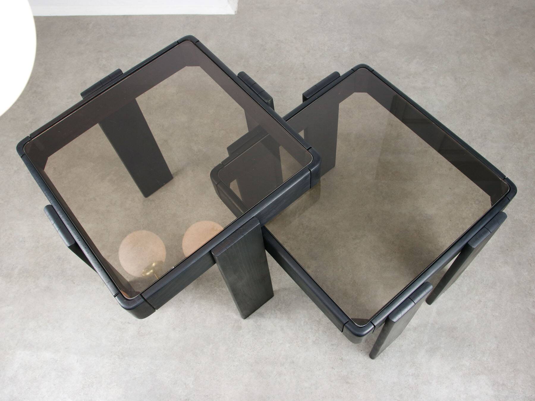 Vintage Nesting Tables by Gianfranco Frattini, Set of 2