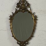 Oval gilded mirror