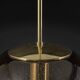 Large smoked glass ball pendant by Limburg in brass, Germany, 1970s.