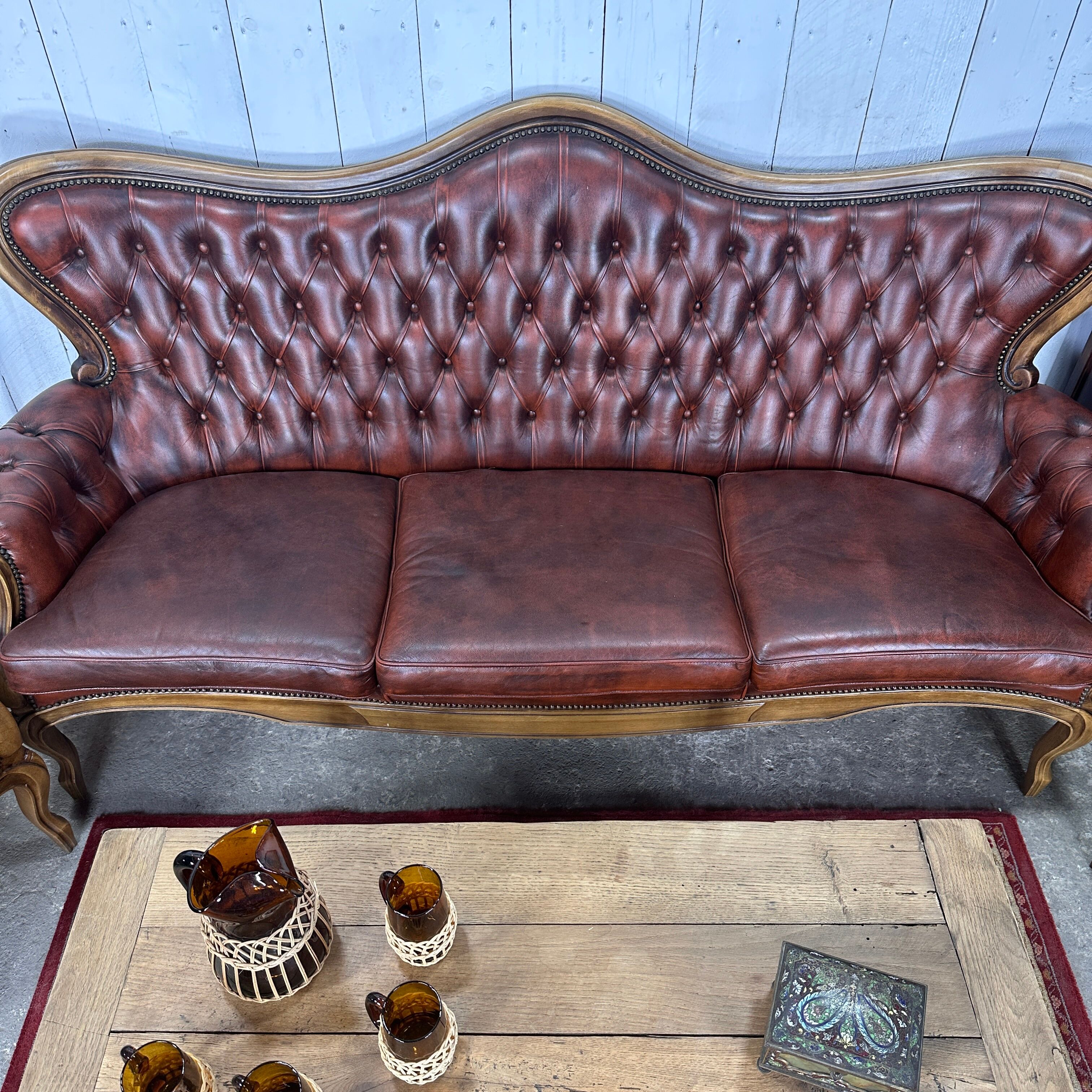 Chesterfield upholstered living room