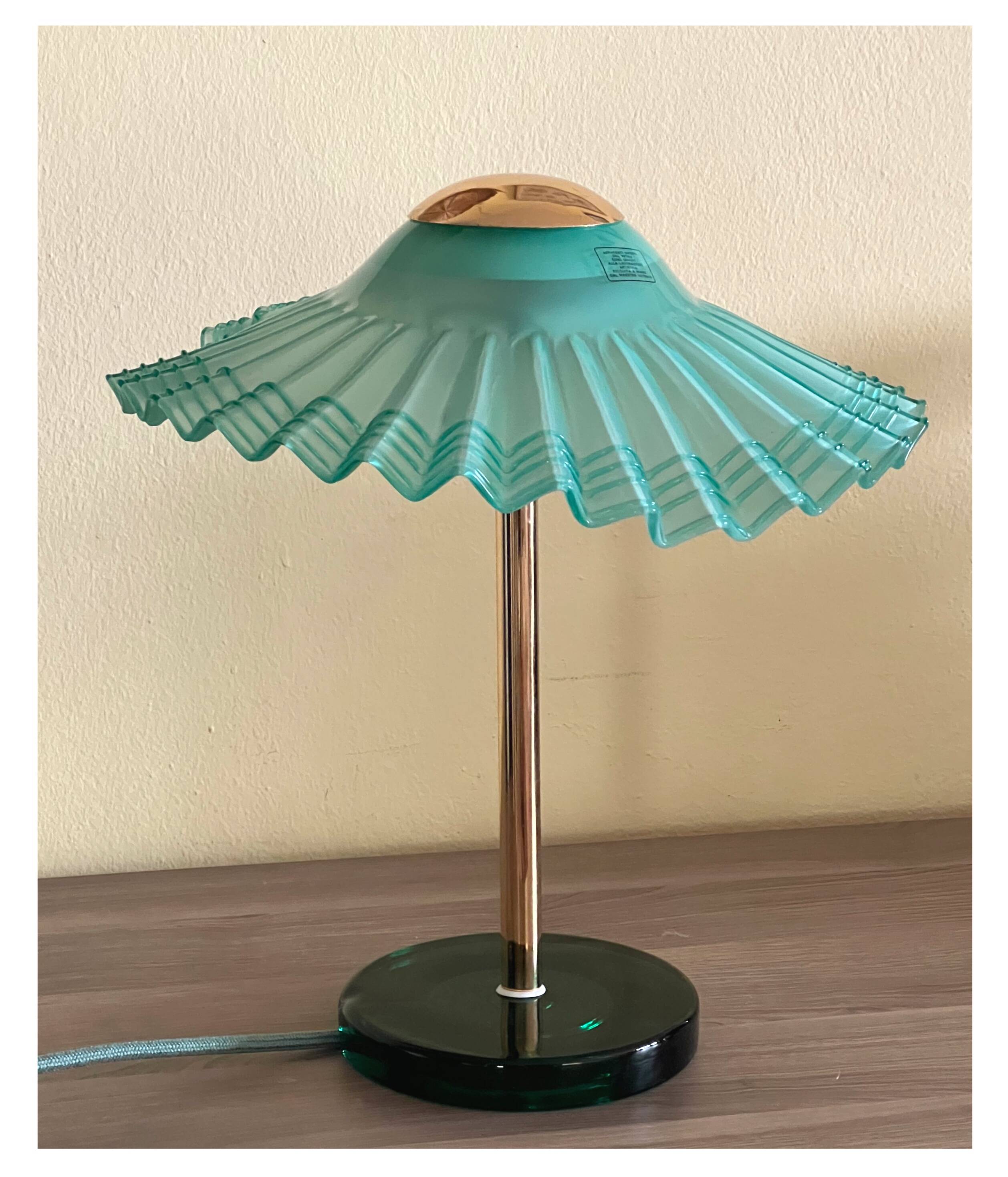 Vintage Murano Glass Table Lamp, 70s