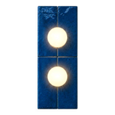 Wall lamp with 2 ceramic lights