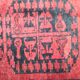 Handmade vintage Afghan Ersari rug 70cm x 89cm 1940s