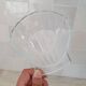 8 small shell-shaped ramekins in transparent glass
