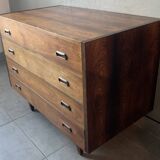 Coiffeuse, commode scandinave en palissandre, années 60