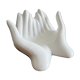 Vide poche mains céramique blanche