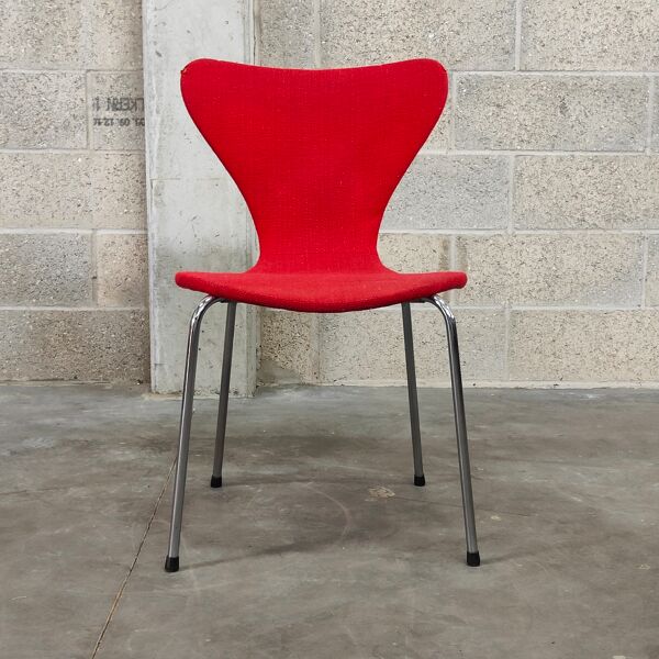 Chaise scandinave d'époque tissu