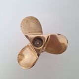 Solid brass propeller candlestick