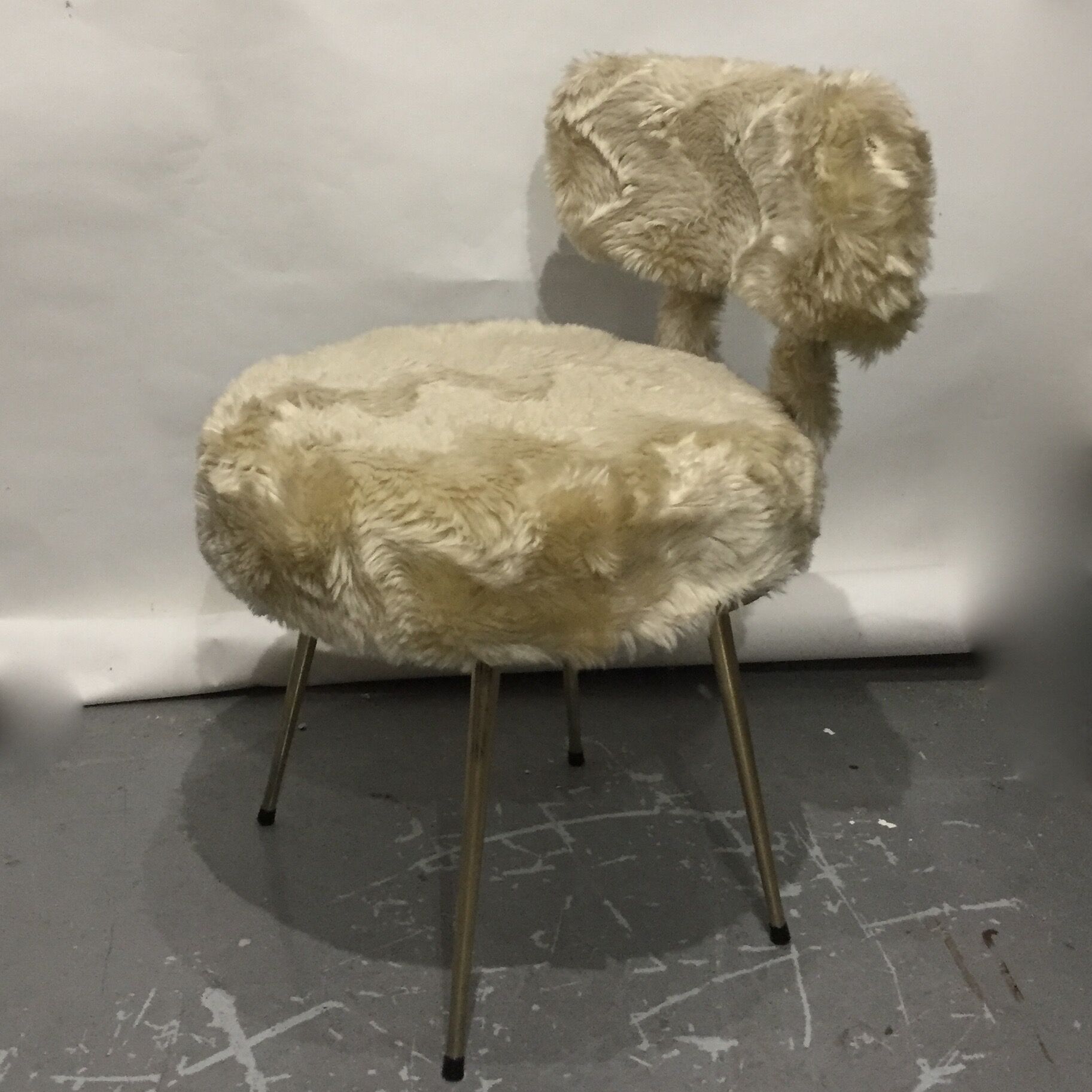 Pelfran beige cream chair