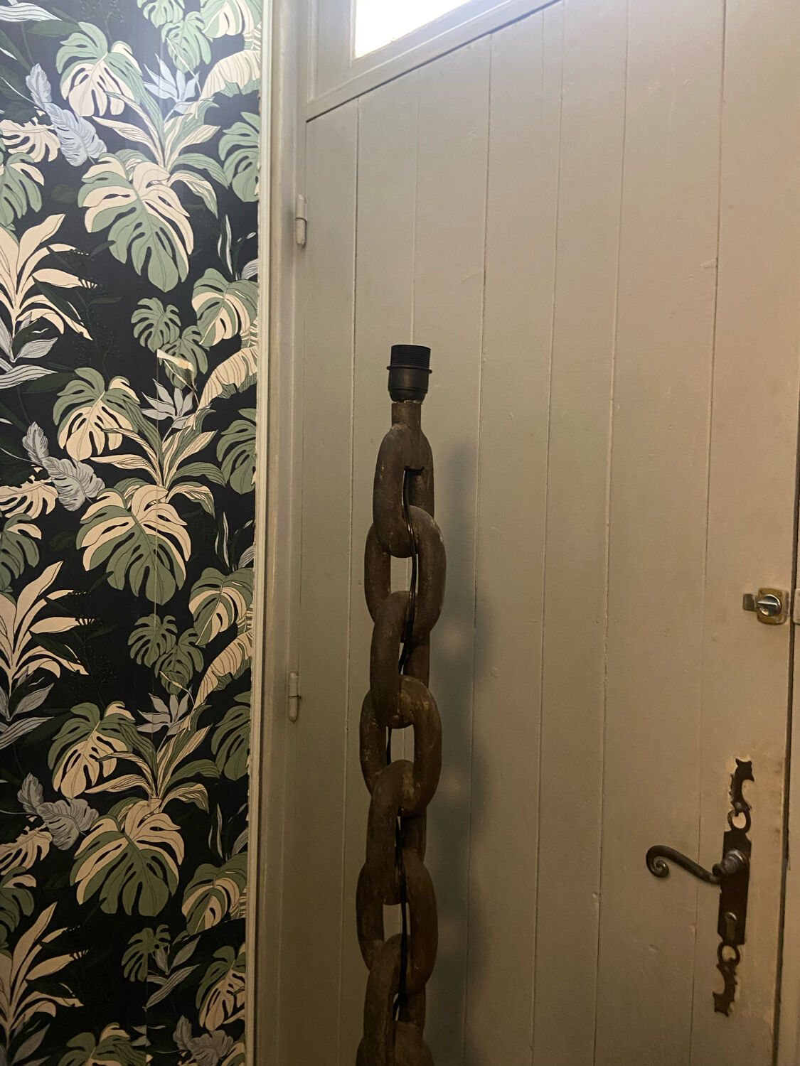 Wrought iron floor lamp 50s