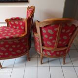 pair of shepherdess armchairs