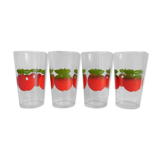 4 glasses Henkel apples