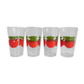 4 glasses Henkel apples