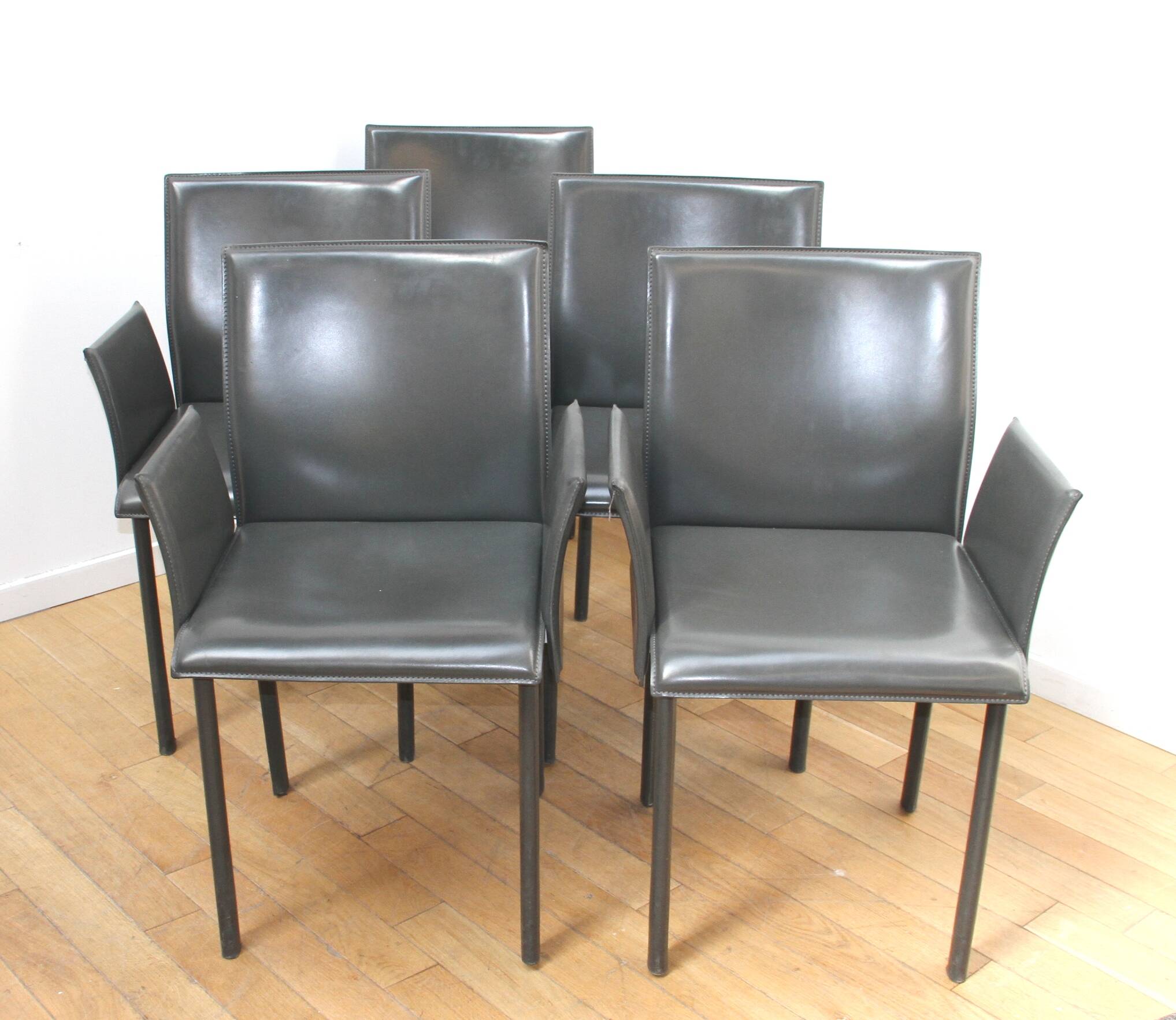 Set of 5 Marcia armchairs, Protis