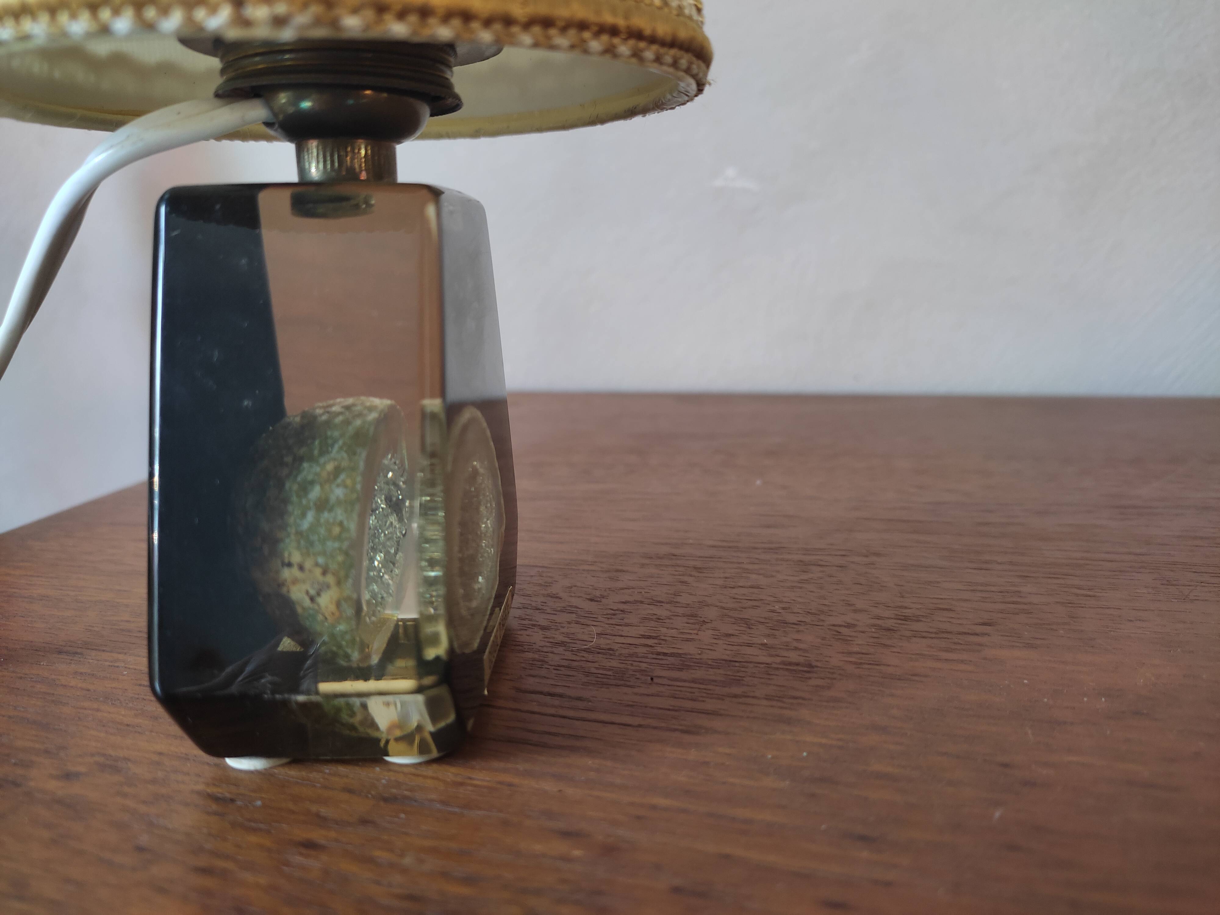 Agathe's mini geode lamp