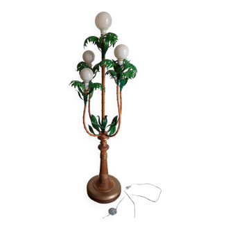 Palm tree floor lamp