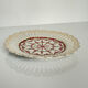 Pair of openwork porcelain plates decorated with roses