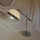 Articulated lamp, plastic and chrome, mushroom, 1970 style