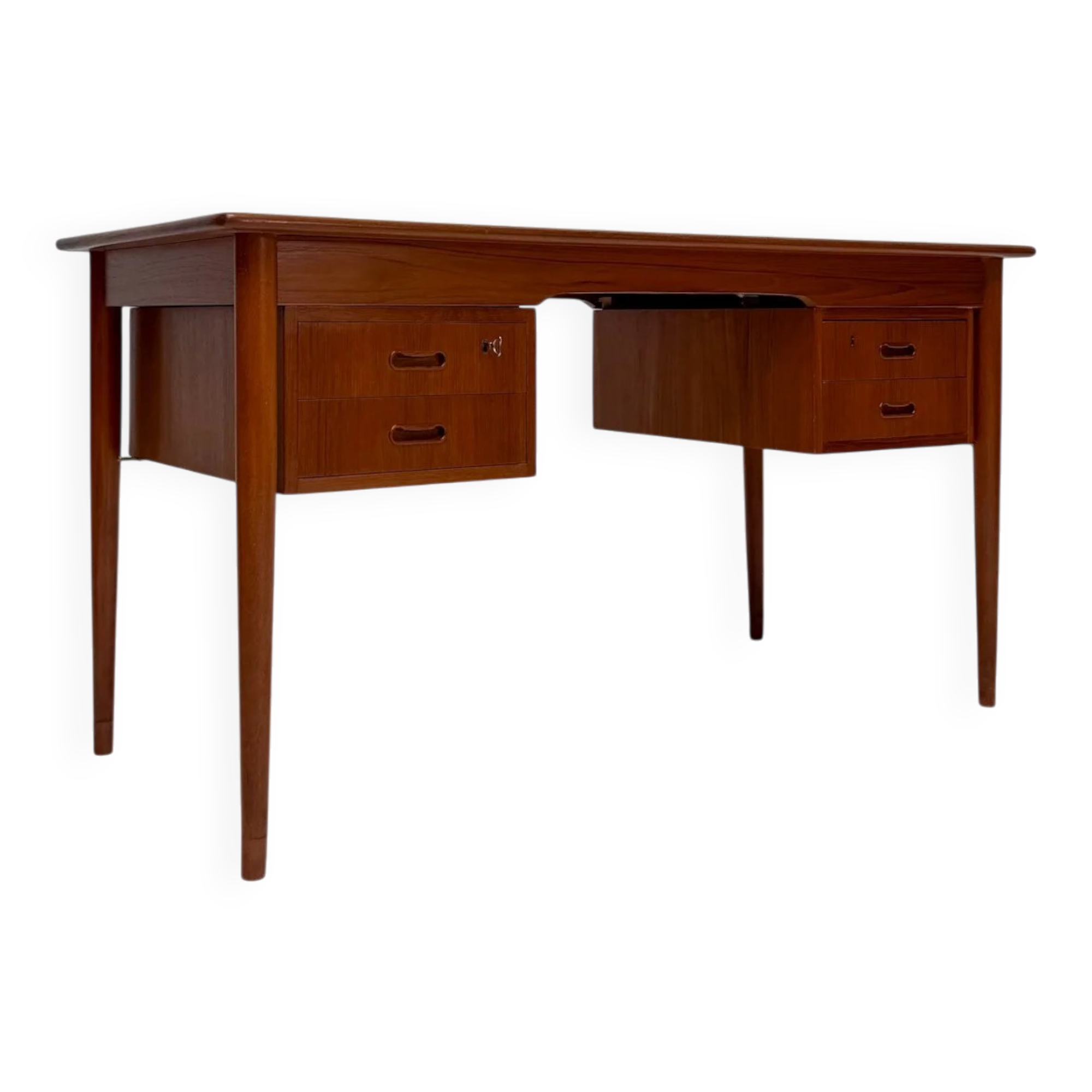 1960s vintage mid-century Danish design teak writing desk