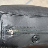 Mid-Century lounge chair model Bonanza with a high back in leather by Esko Pajamies for Asko, Finland, 1960s.