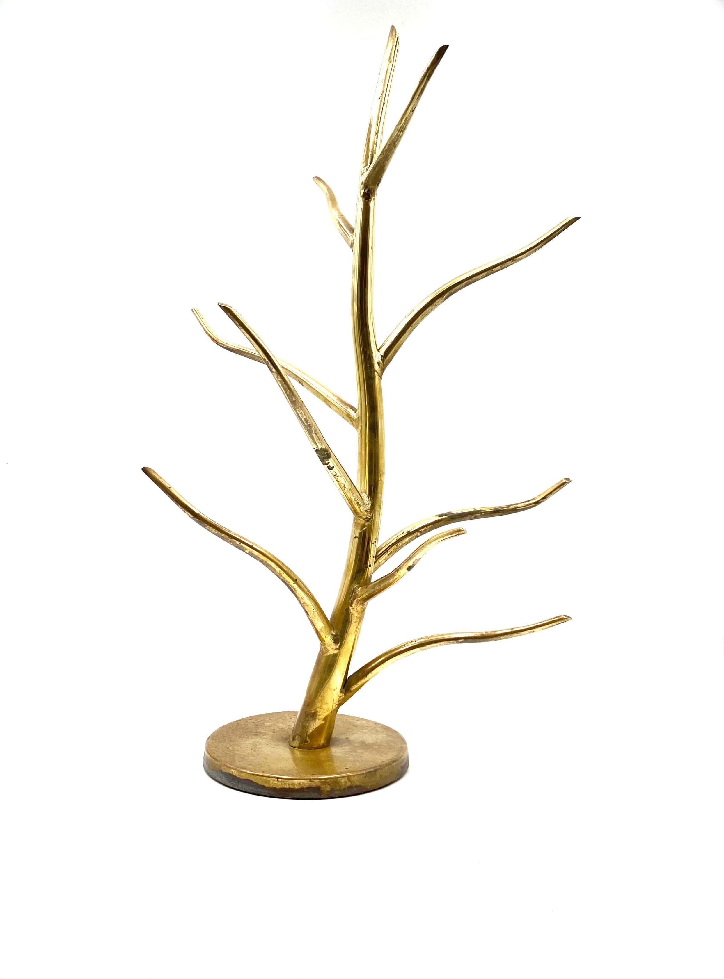 Mid-century Brass plant-shaped stand, Italy 1970s