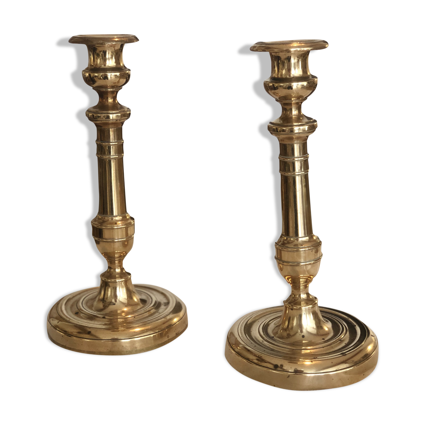 Brass candlesticks