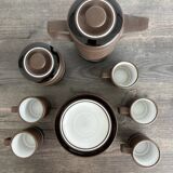 Vintage River Dolphin coffee service – Matte stoneware