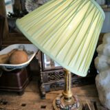 Polychrome and gilded wooden lamp 1920
