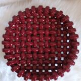 Woven fruit basket Jérôme Massier Vallauris bordeaux