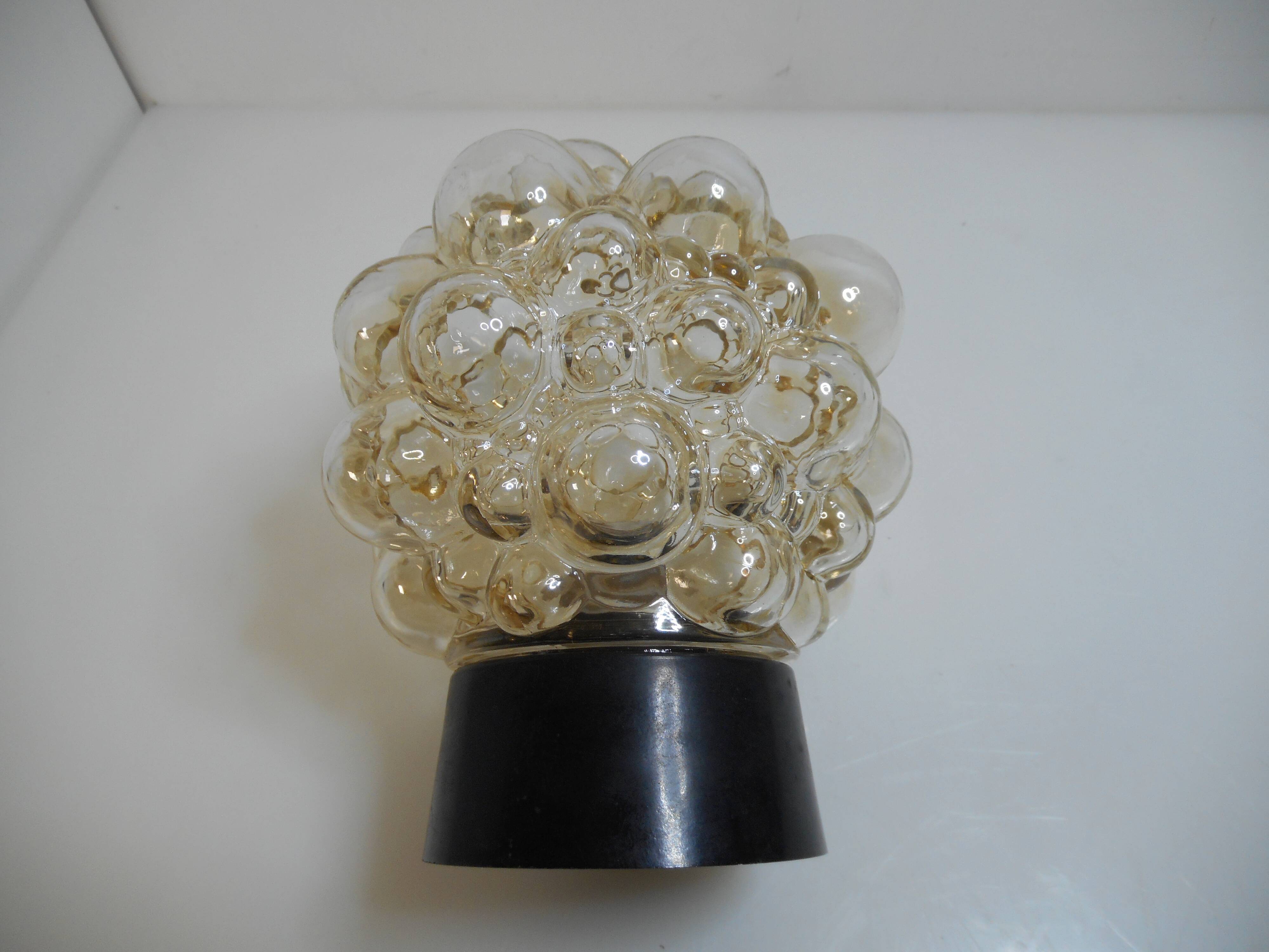 Vintage glass sconce 70s