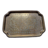 Antique letter tray, letters, in copper or brass - India