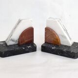 Art Deco marble bookends