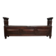 Very important Louis XIV period solid wood storage bench / 201 cm long