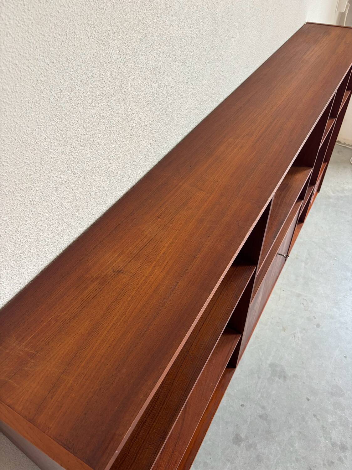 Big vintage Danish bookcase teak