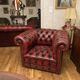 Chesterfield sofa 3-seater and its 2 armchairs
