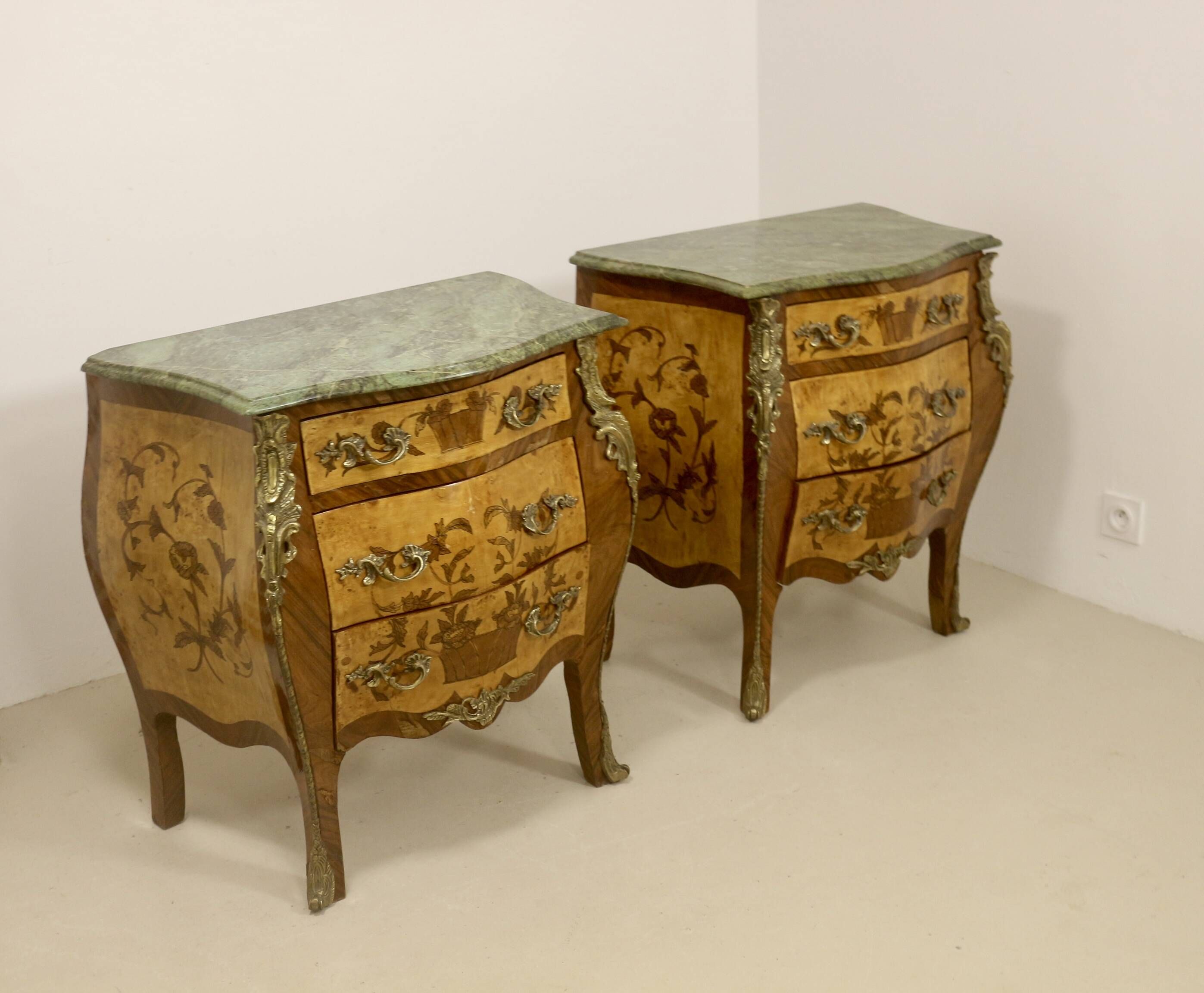 Paire de commodes d'époque Napoléon III