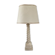 Vintage column lamp in white marble 70s