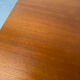 Rectangular extendable dining table with Scandinavian design in teak.