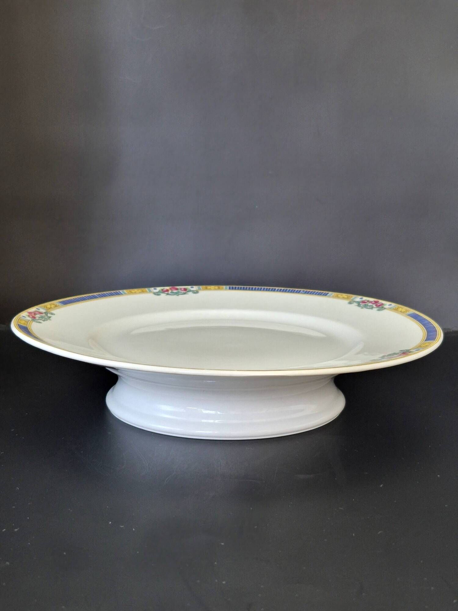 Presentation plate on pedestal Bernardaud Limoges – Art Deco – A711