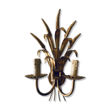 Double golden spike wall lamp