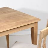 Vintage light oak table