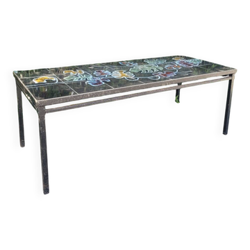 Table basse rectangulaire vintage