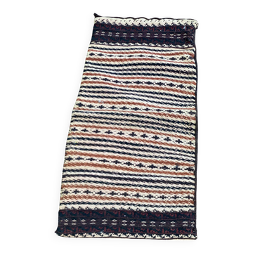 Persian Khorjin Kilim rug, hand-woven wool pouch, 40x80cm.