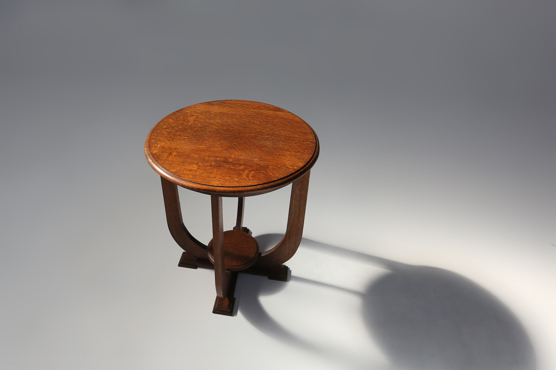 Art Deco side table in oak wood, 1930's