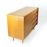 Enfilade Iconique Jiroutek Type U 460 En Chêne, Interier Praha Années 1960