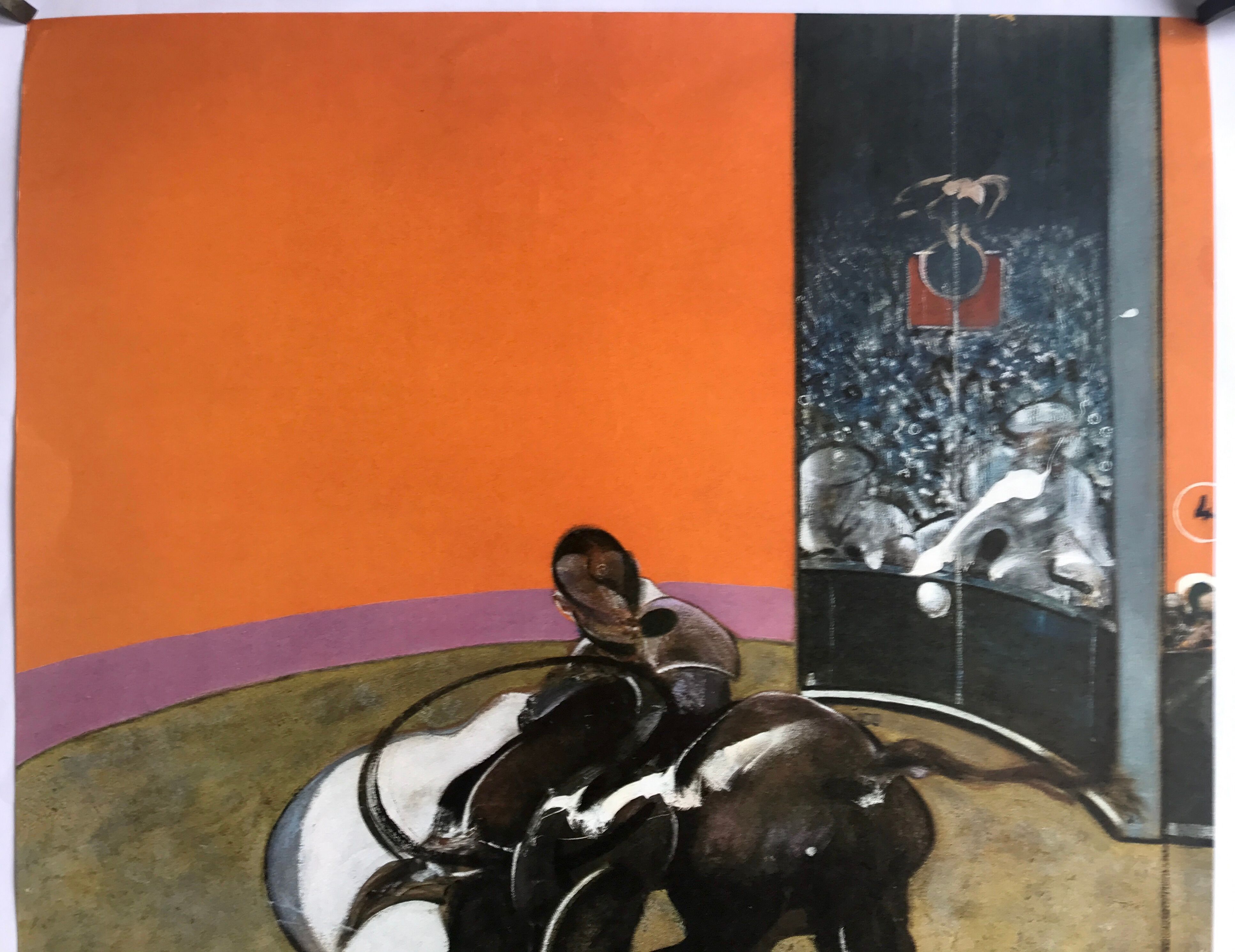 Affiche d'exposition originale de Francis Bacon, Grand Palais, 1972