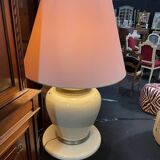 Lamp and lamp base in cracked porcelain le dauphin