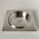 Box covered in silver metal and orange ABS by Lino Sabattini for Gallia by Christofle