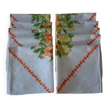 10 vintage napkins